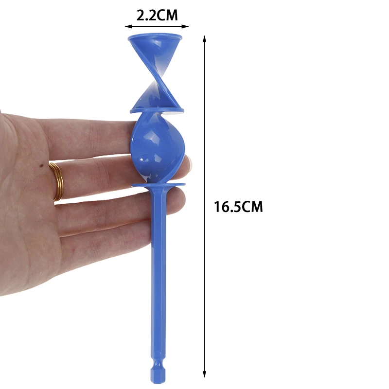 1PC Paint Stirring Rod Epoxy Mixing Stick Helix Design Paint Mixer Drill Attachment Resin Mixer Chuck For Epoxy Latex Oil Paint