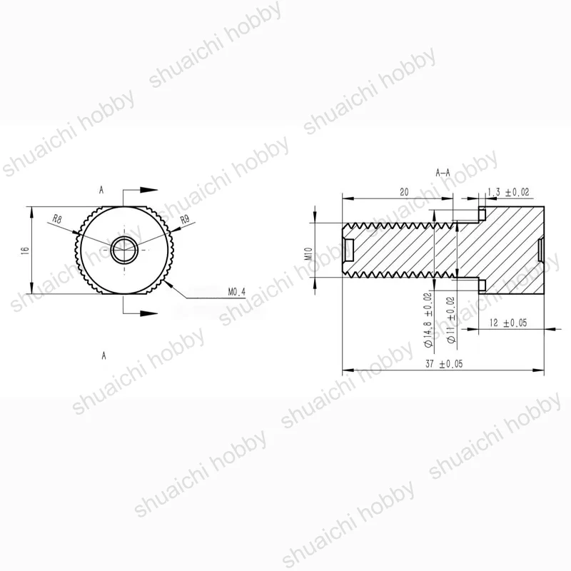 Tornillo de roscado de cabina de sellado ROV M10, conector de tuerca de perno sellado sólido impermeable, piezas de envasado para Robot submarino RC AUV, 1 ud.