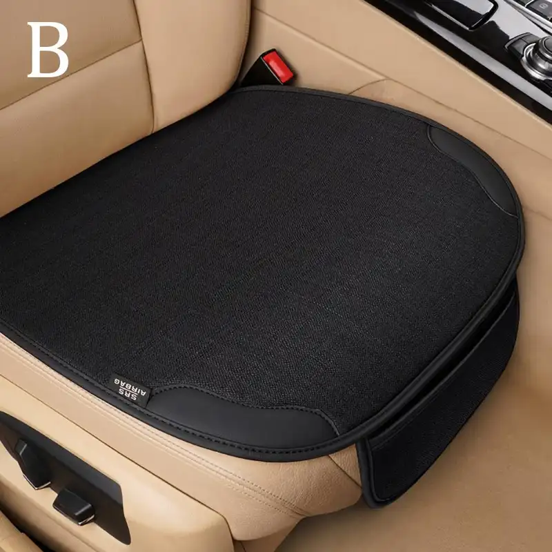 Car Seat Chair Protect Breathable Flax Seat Cover Dampproof Universal Car Accessories Interior Four Seasons C4M6 - Image 8