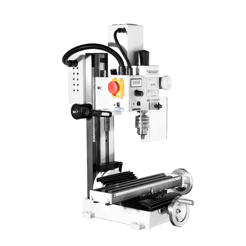 Small DIY Desktop Benchtop Tool Multi-Functional High Precision Mini Drill Milling Machine Manual Milling Machine