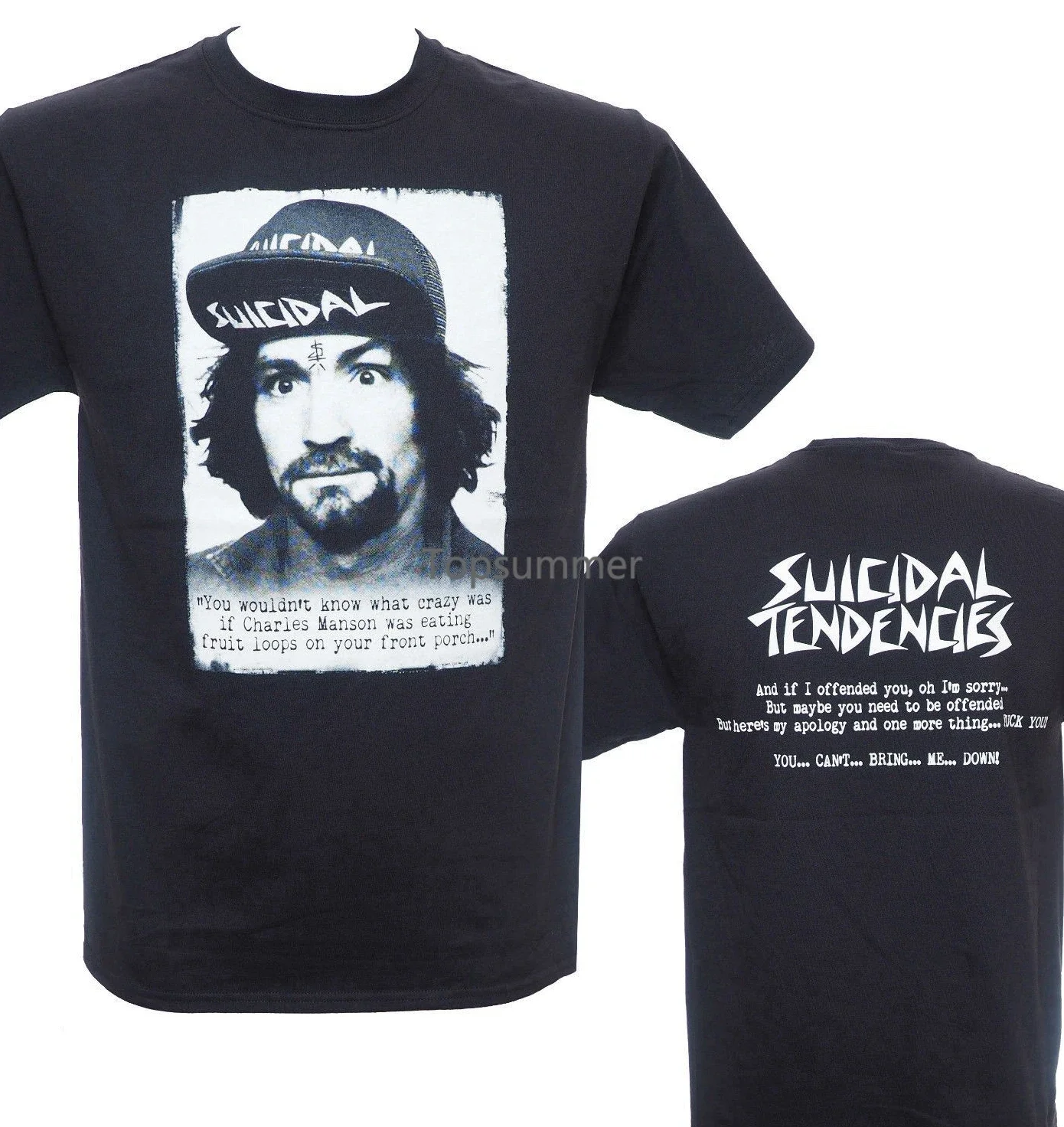 Suicidal Tendencies Charlie Licensed T-Shirt S M L Xl 2Xl Fashion New Arrival Simple