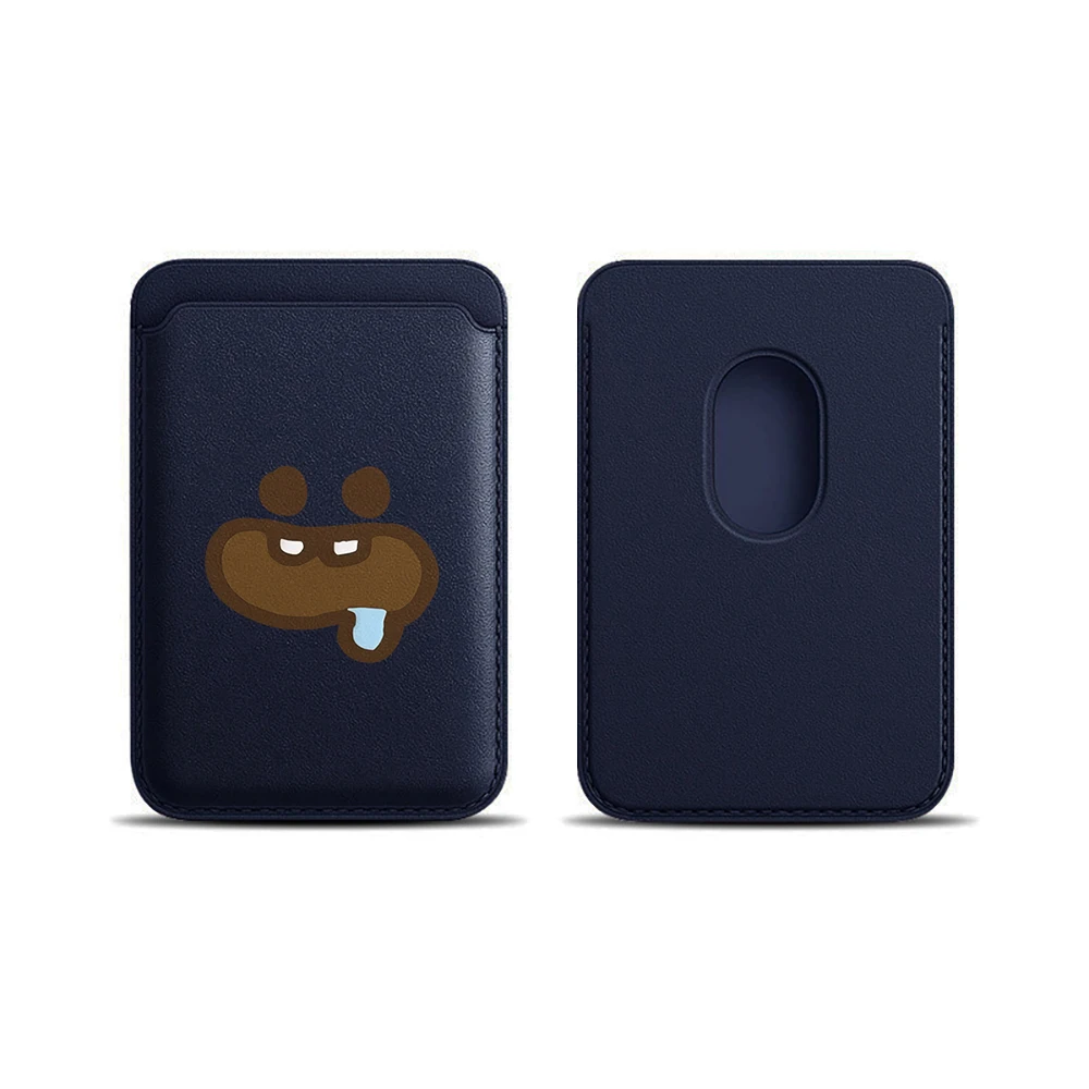 Foodie Cartoon Leder-Kartenetui Handyhülle Kartenhalter für Magnetische Hülle Geeignet für alle iPhone Magsafe Karten-Handy-Rückseiten-Taschen – Detail 15