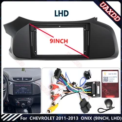 For CHEVROLET 2011-2013 ONIX 9INCH LHD Radio Android stereo Harness screens accessories navigation dashboard cables frame canbus