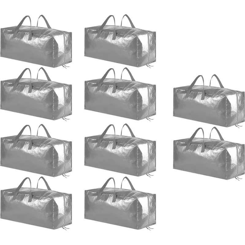 

Heavy Duty Moving Bags, Extra Large Storage Totes W/Backpack Straps Strong Handles & Zippers, Alternative to Moving Boxes, Packi