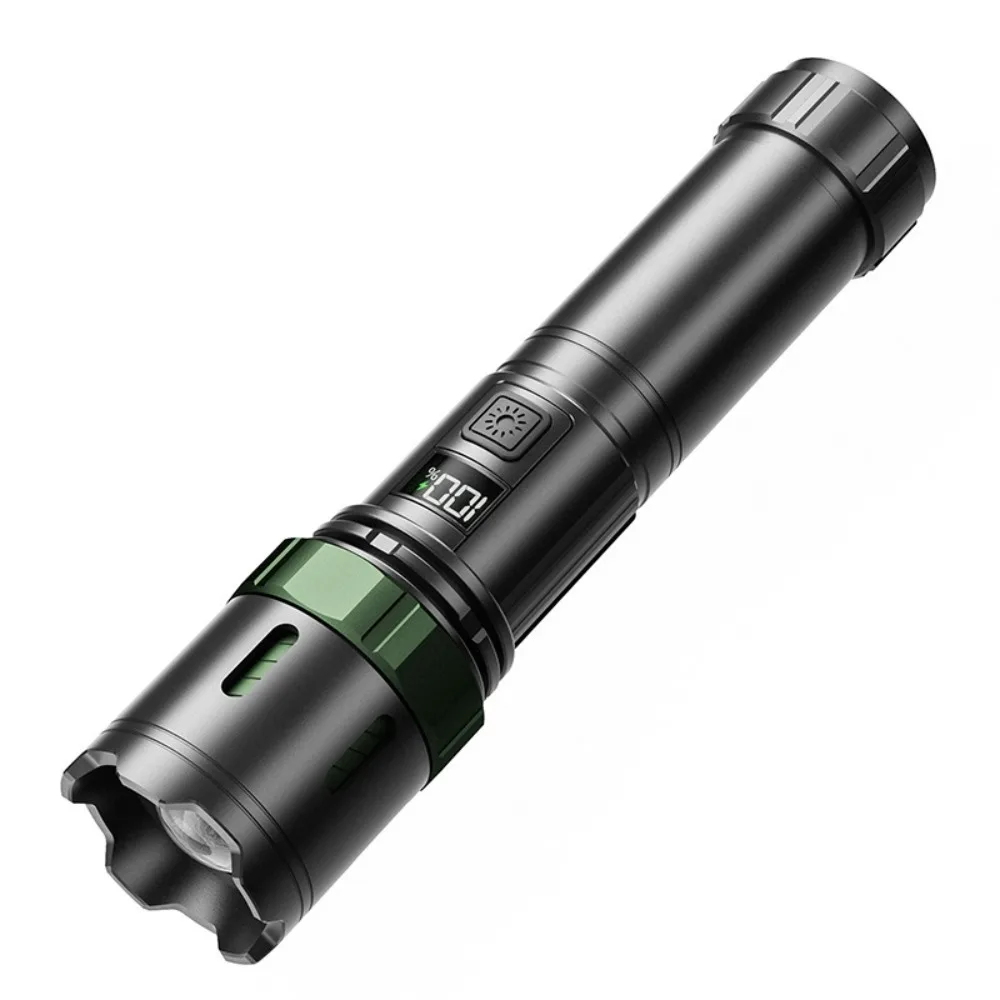 Long Lasting High Range Super Bright Flashlight Rechargeable Portable Multifunctional Work Torch for Outdoor Camping Lighting
