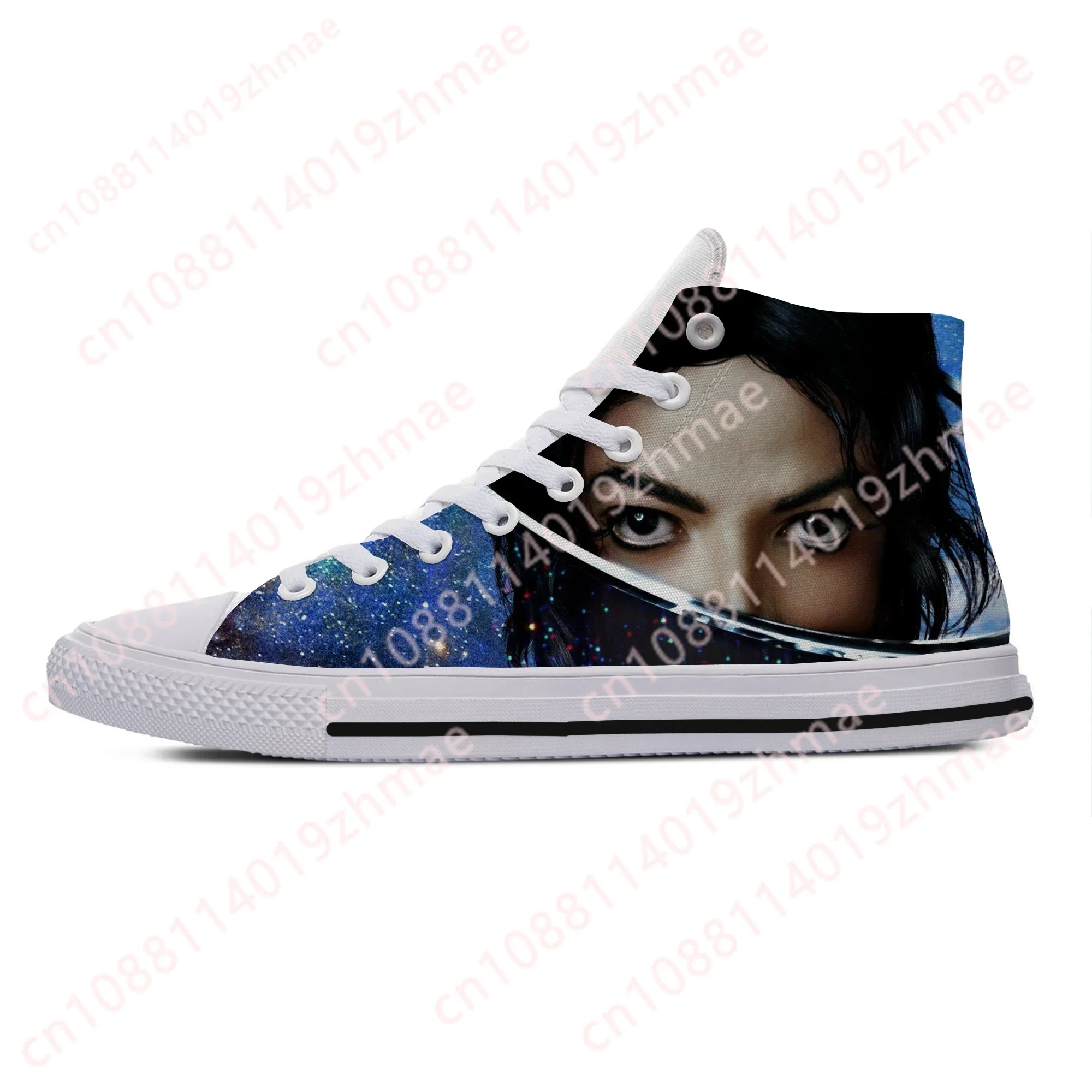 Zapatos de Moda para Hombre y Mujer, Verano, Nuevo Estilo King of Pop Michael Jackson, Ligeros, Cómodos, de Lona, con Plataforma Alta