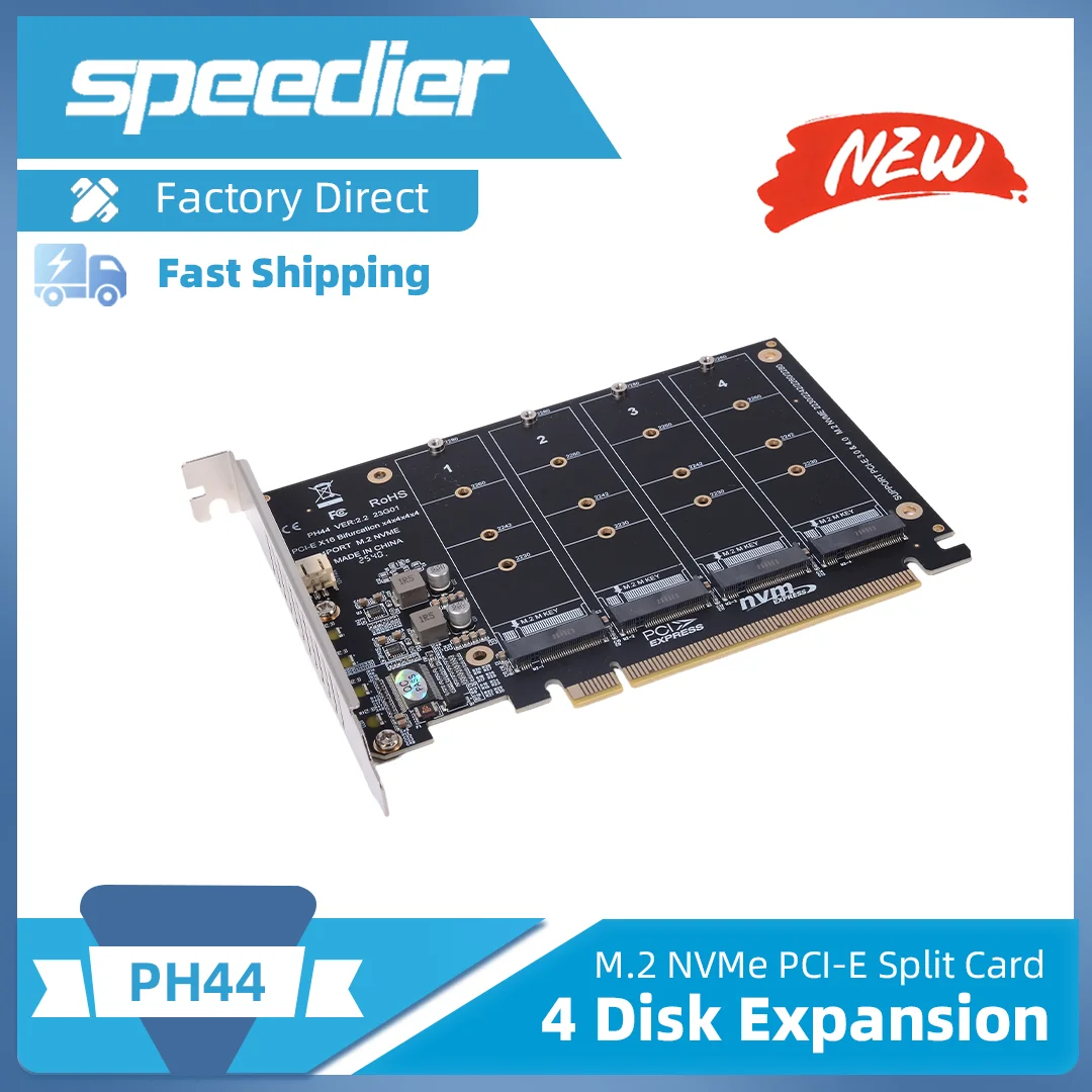 NVME 4-disk Array Card PCIE Signal Split Array Card