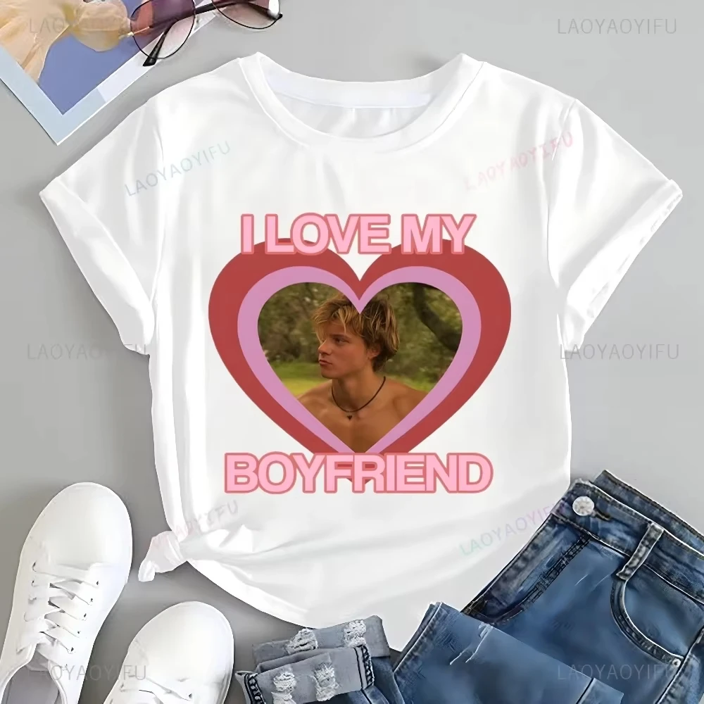 TV Series Outer Banks Printed T-shirt Top JJ Maybank Neutral Trend Harajuku Short Sleeve Unisex Shirt Cotton T-shirt