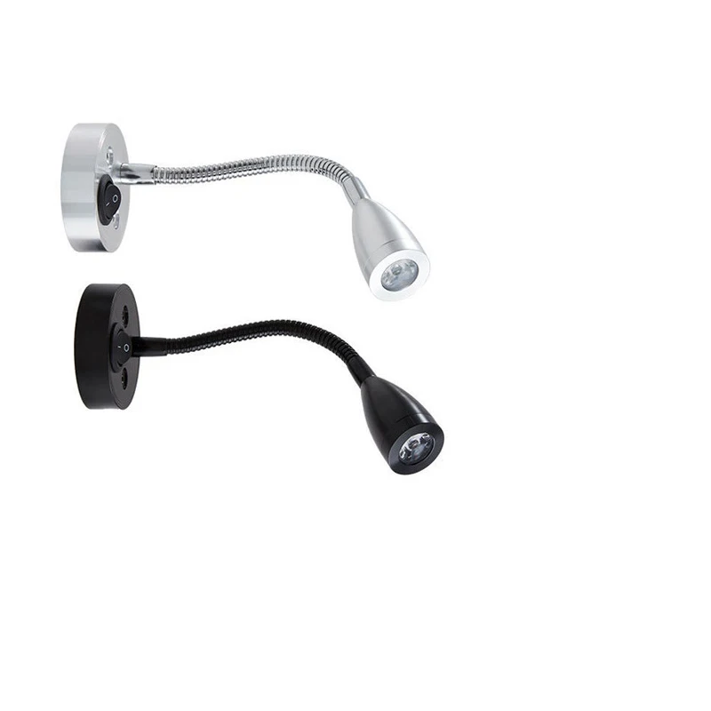 Image of Grenzüberschreitende 12V LED-Wandleuchte für Wohnmobile, Lese- und Arbeitsleuchte, 3W Deckenlampe für Schiffe und Boote, Yacht-Spotlight, Innenbeleuchtung für Nachttische