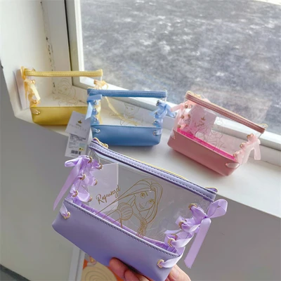 

Disney Princess Beauty and the Beast 8811 Anime Cosmetic Bag Handbag Storage Makeup Washing Bags Girl Travel Gift