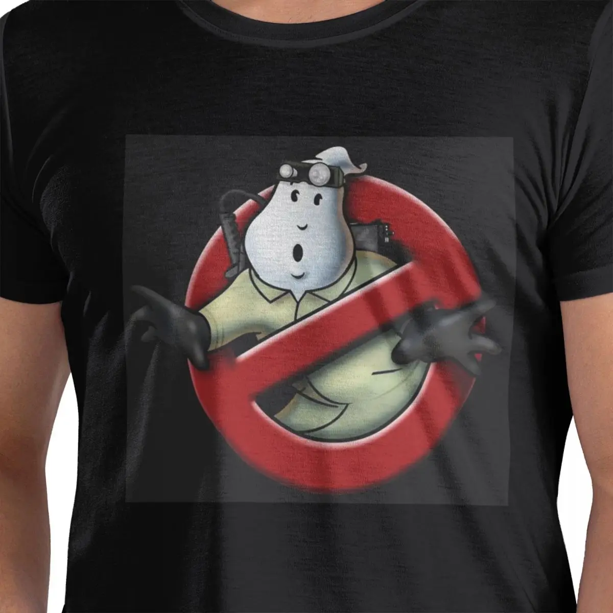 

Футболка из 100% хлопка с логотипом The GhostBusters, мужские футболки большого размера, мужские футболки с круглым вырезом и коротким рукавом, S-6XL