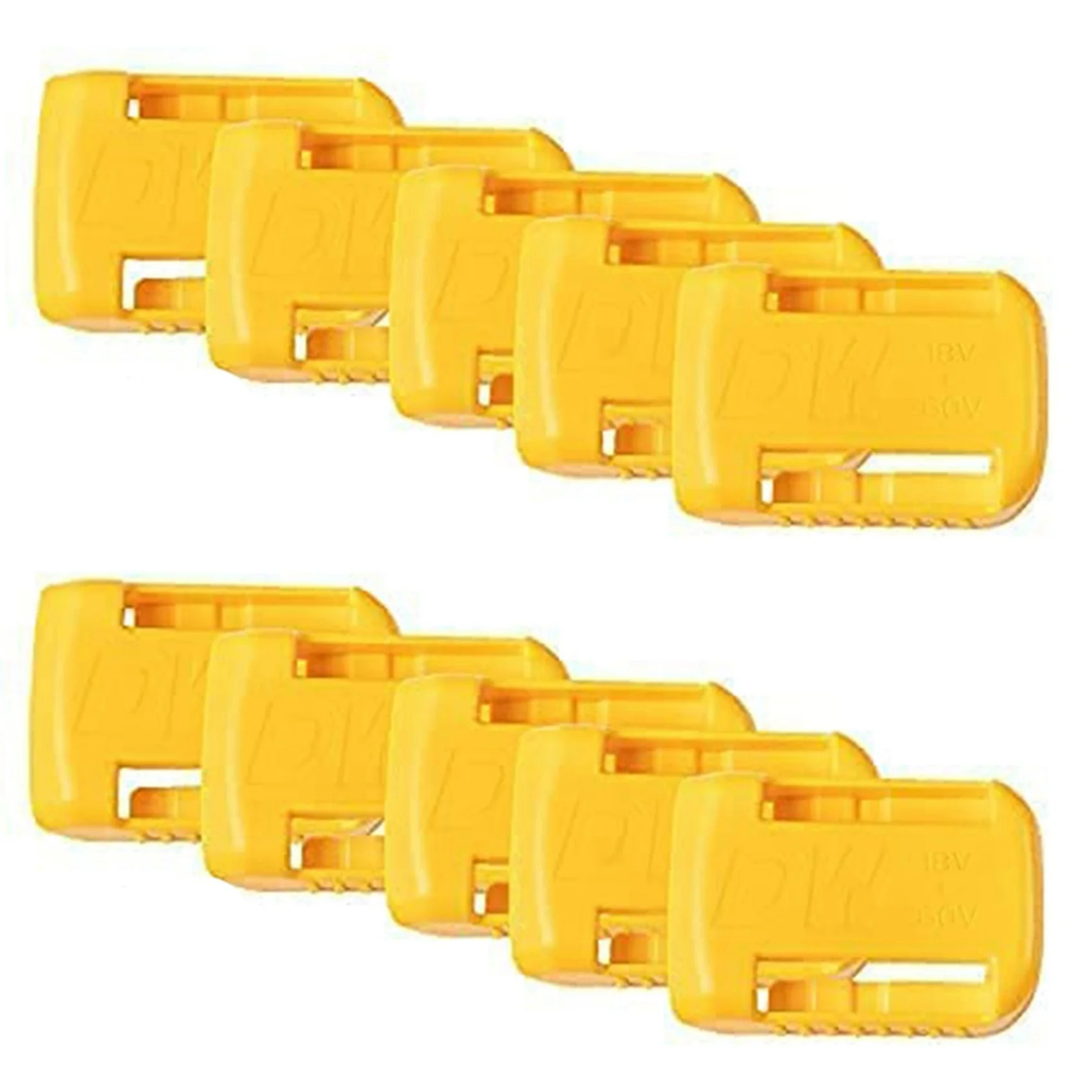 HRBAJ-10 Packs Battery Holder Dock Mounts For 20V 60V Battery, Wall Panel Shelf Belt Clip Storage Organizer Protector