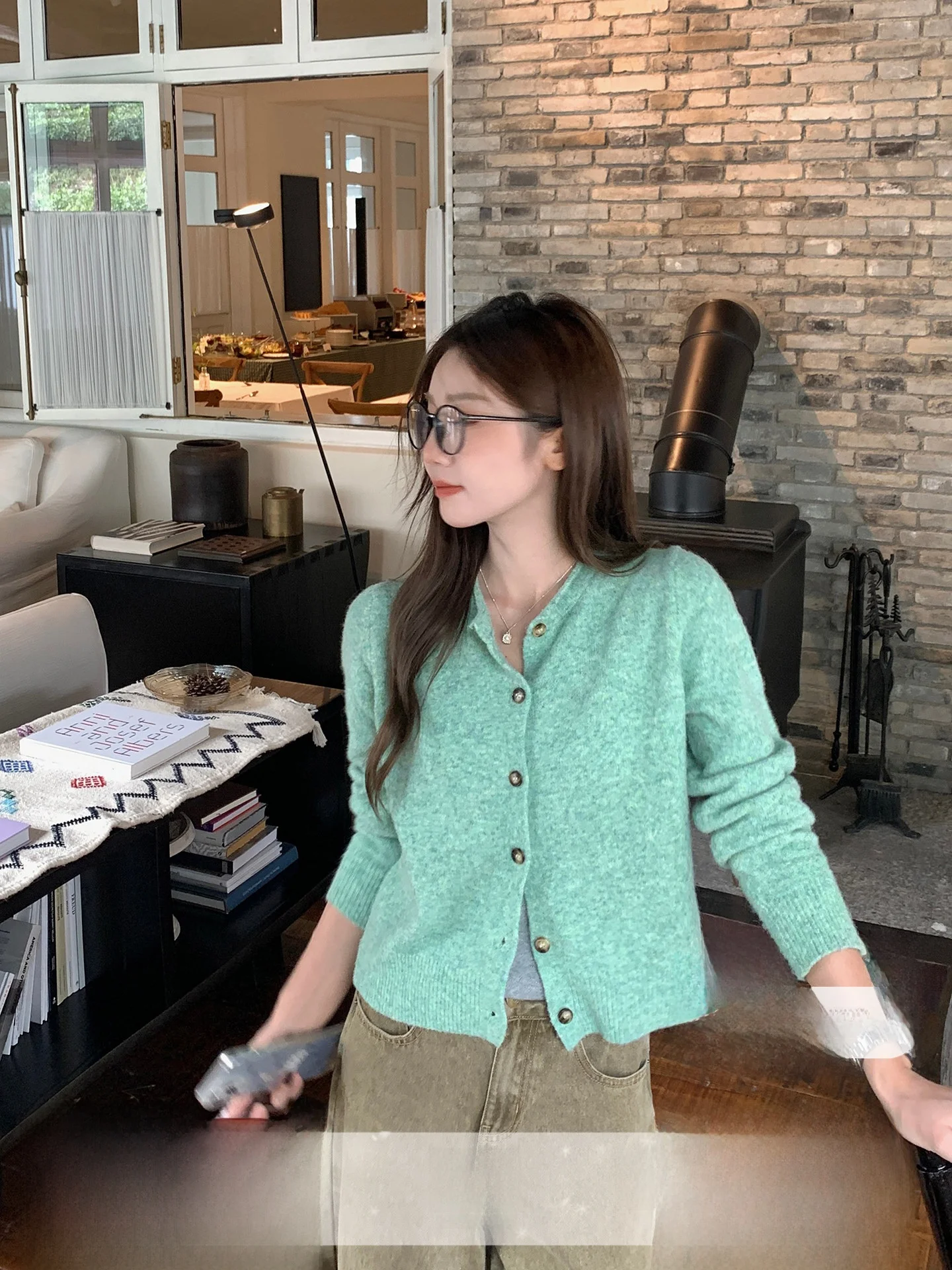 

een Long Sve round Ne Knitted Sweater Women's Autumn Faionable Versatile U77 Korean Sle Design Skin-friendly Breat...