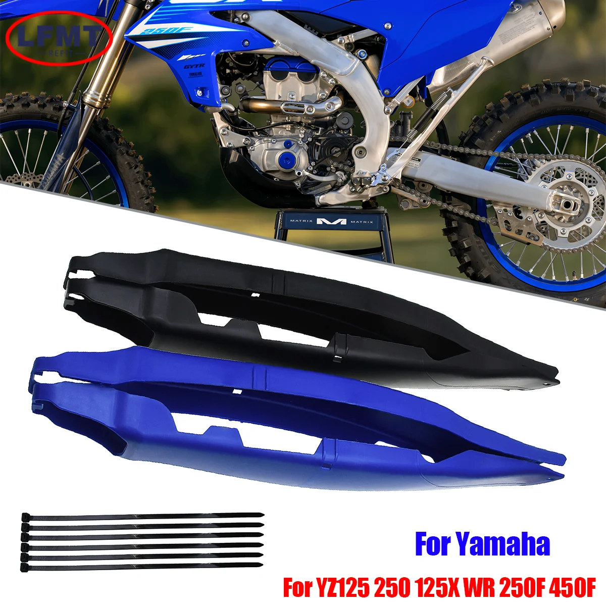 Für Yamaha WR250F WR450F 2009-2024 Dirt Bike Motorrad Schwinge Schutzfolie Abdeckung YZ125 YZ250 YZ250F YZ450F YZ250FX YZ450FX