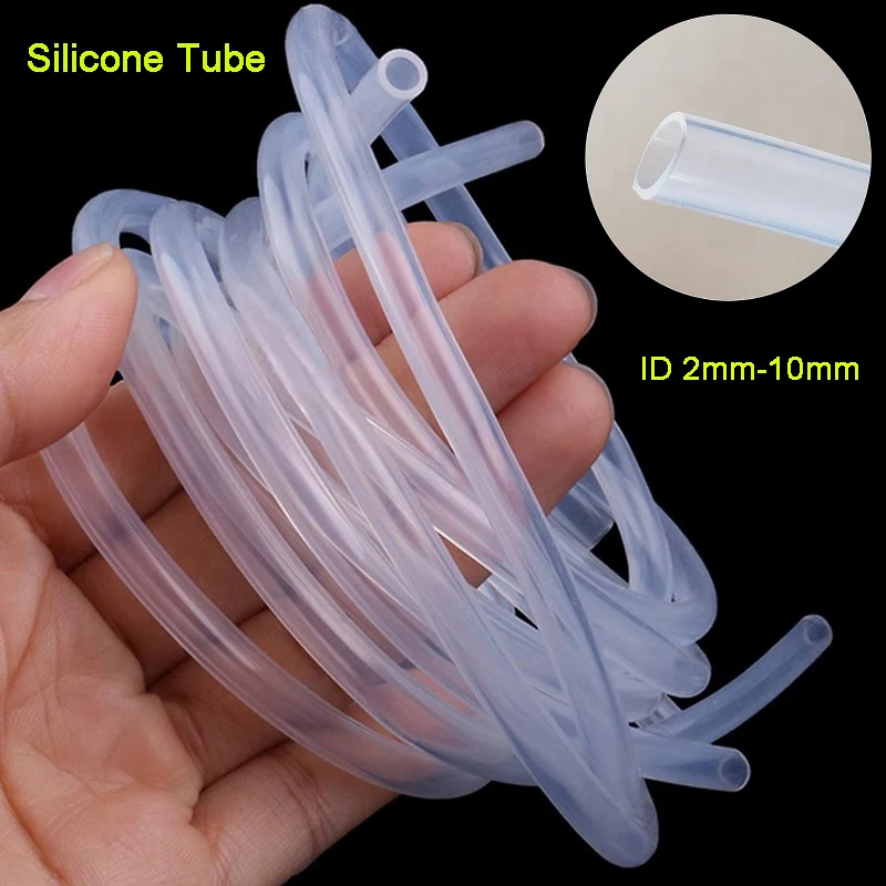 

1M-5M Food Grade Transparent Silicone Rubber Hose ID 2 3 4 5 6 7 8 10 mm Flexible Silicone Tube Milk Hose Water Pipe