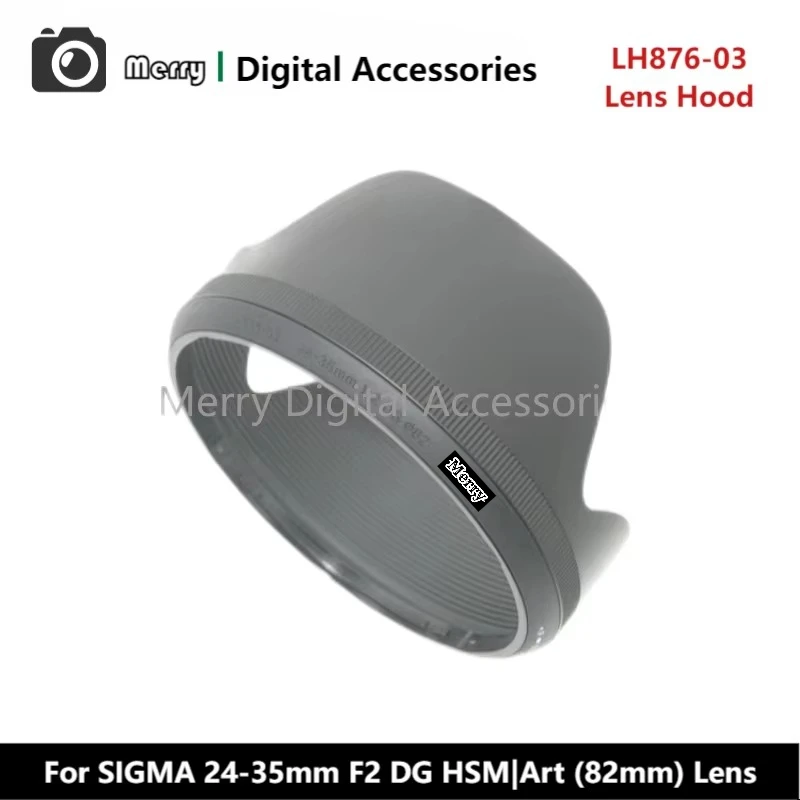 

New Original Genuine Front Lens Hood LH876-03 For SIGMA 24-35mm F2 DG HSM|Art (82mm) Lens