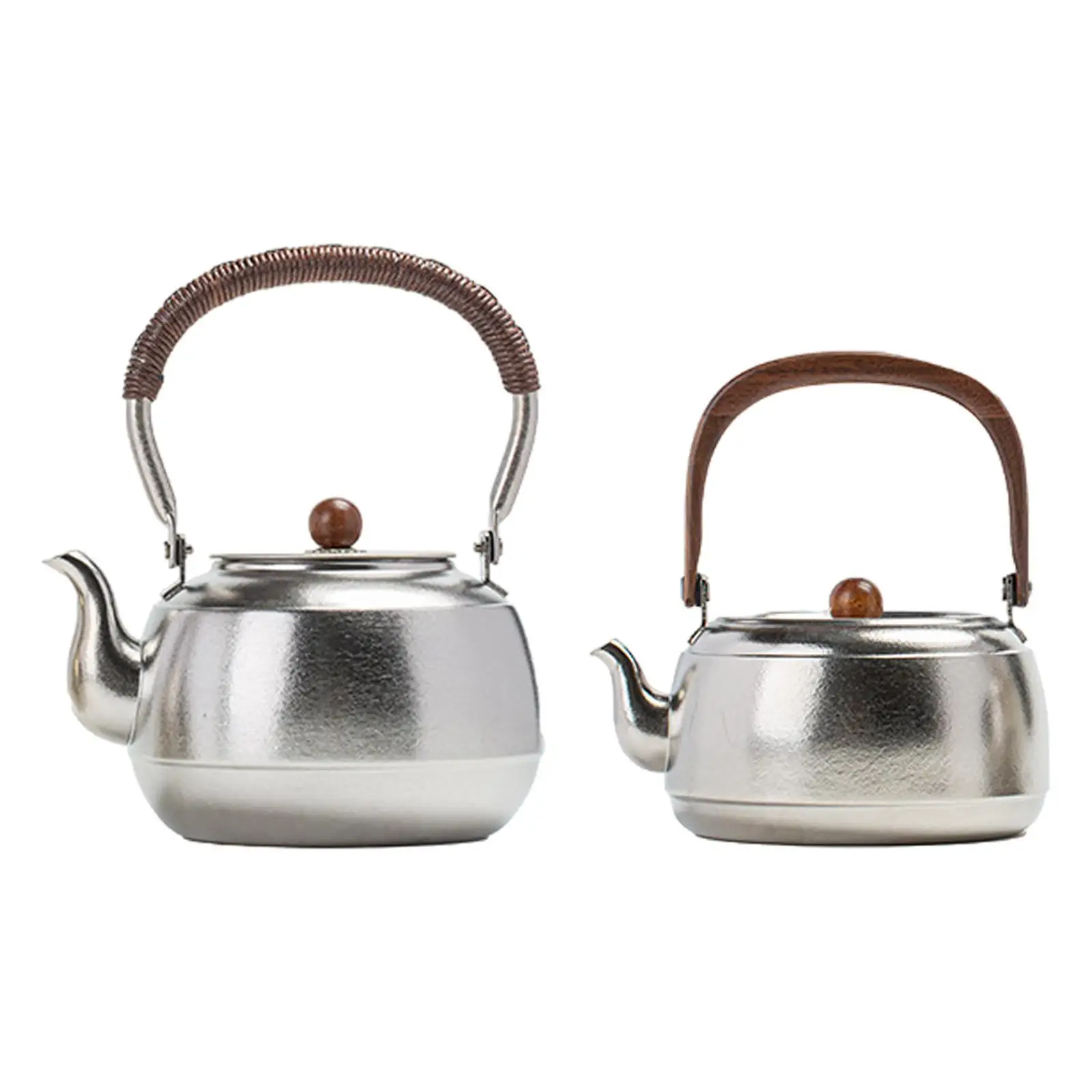 Pure Titanium Teapot Fits Ceramic Cooktop Tea Kettle for Home Office Outdoor