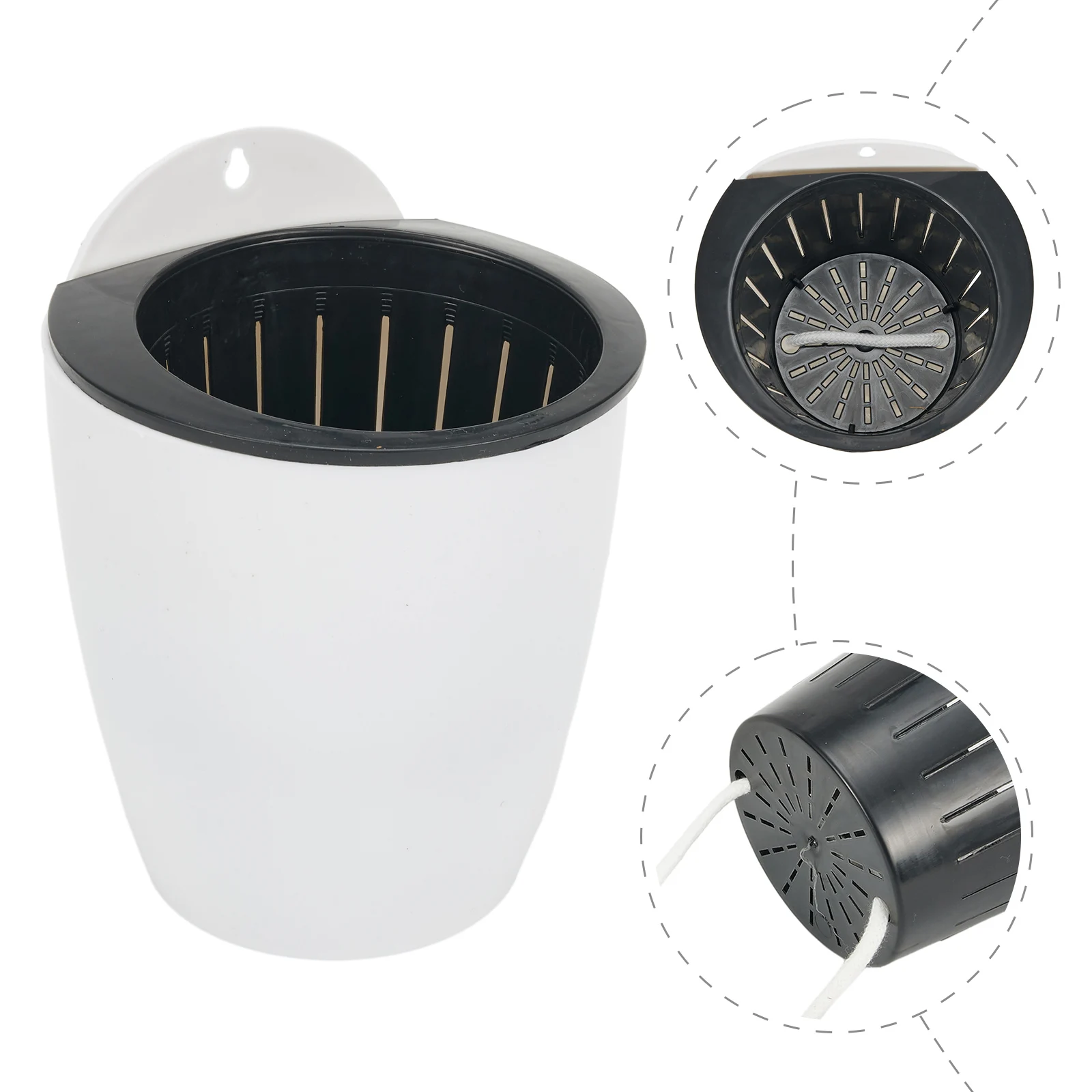 Lazy Flower Pot Automatic Water-Absorbing Flowerpot Transparent Plastic Self Watering P-lanter Plants Nursery Pods Flowerpot