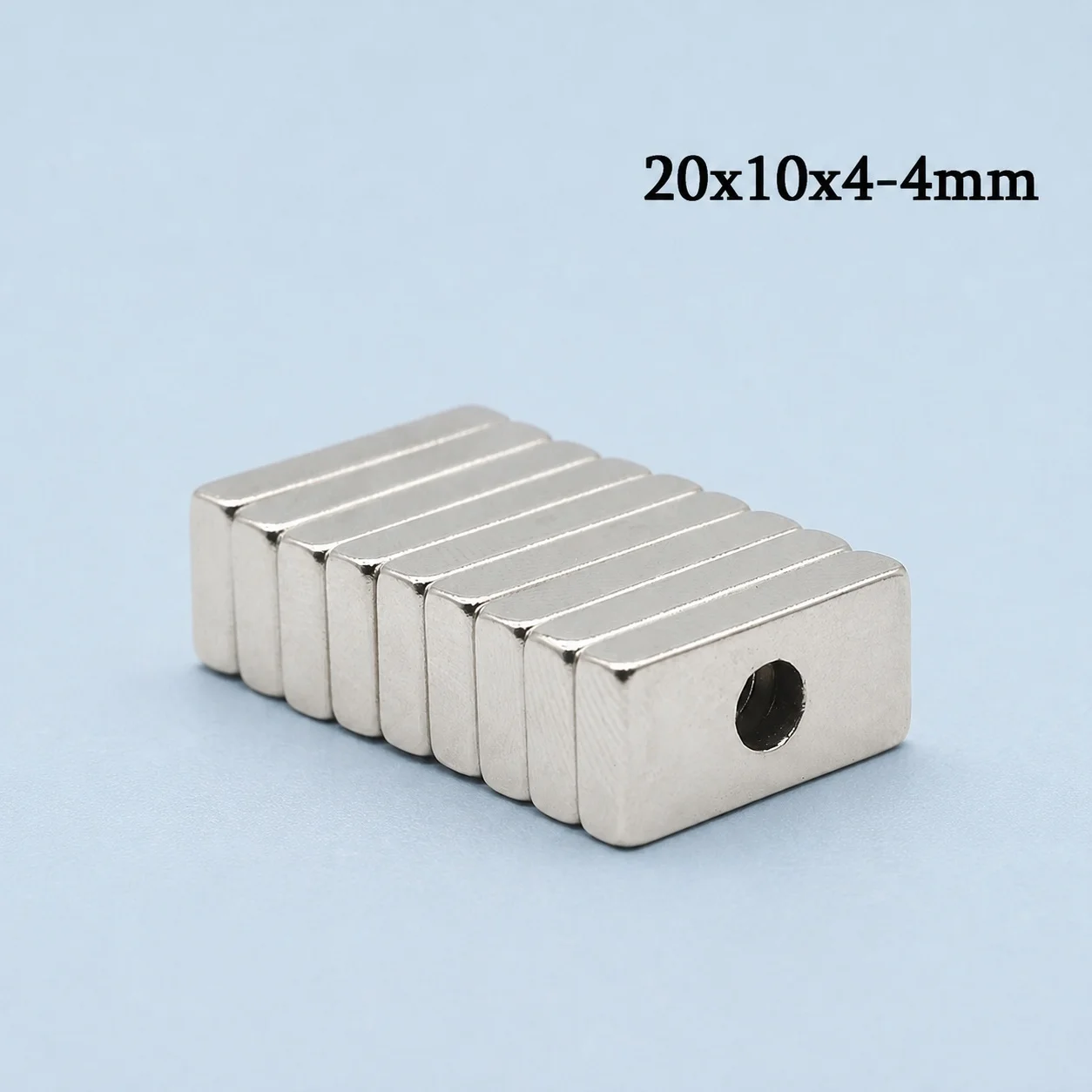 Neodymium Magnet Extra Strong Stable Magnetic Iron Material Rectangular Block 20x10x4mm for Model Building DIY