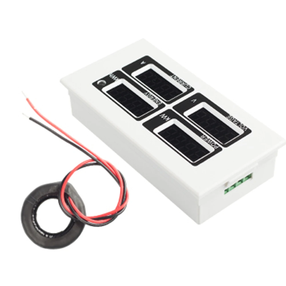 PZEM-004 Einphasen-Energiemessgerät, rote LED-Anzeige, elektrische Instrumente, Volt, Ampere, Watt, Kwh-Anzeige, TTL, Modbus