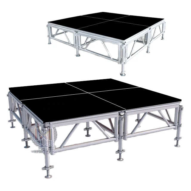 4.88m*8.54m 28 Pcs Event Truss + Stage Aluminum Alloy Adjustable Layer Stage Floor Stage