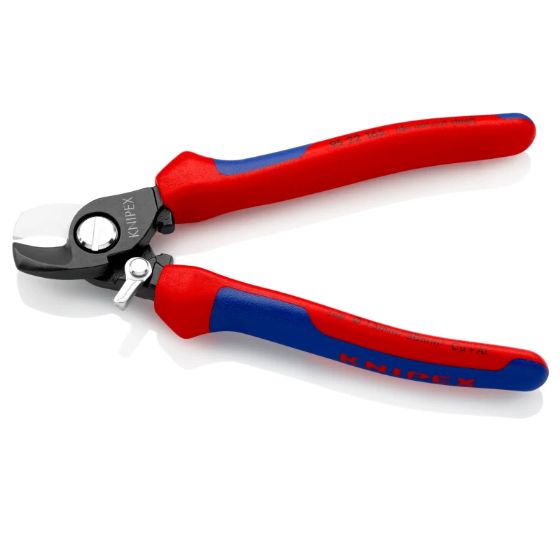 KNIPEX 95 22 165 Cutting Pliers 180mm Length Adjustable Bolted Joint Cable Shears with Opening Spring Clean and Smooth Cutting