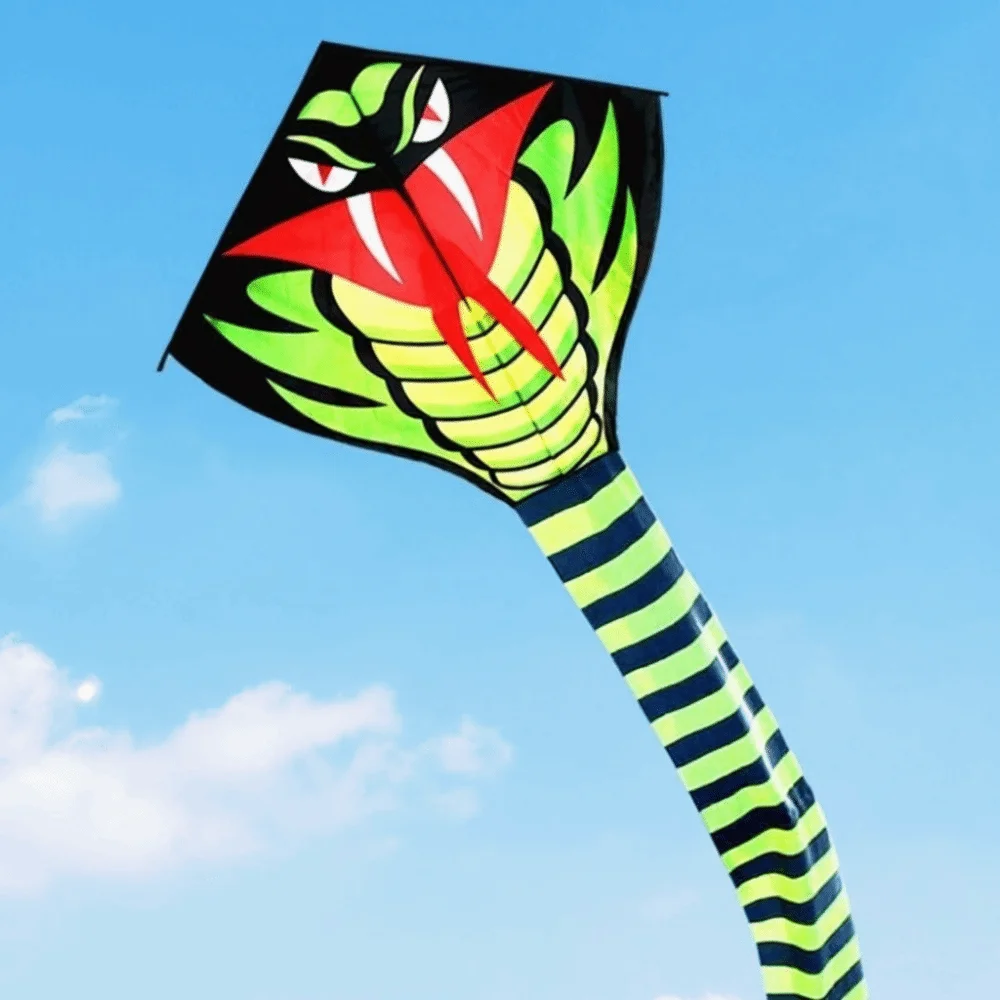 من السهل الطيران 10 متر ثعبان طائرة ورقية ثعبان قوة جيدة تحلق 10 متر كوبرا طائرة ورقية ذيل طويل 100 متر طائرة ورقية سلسلة الحيوان الرياح طائرة ورقية متعة الرياضة