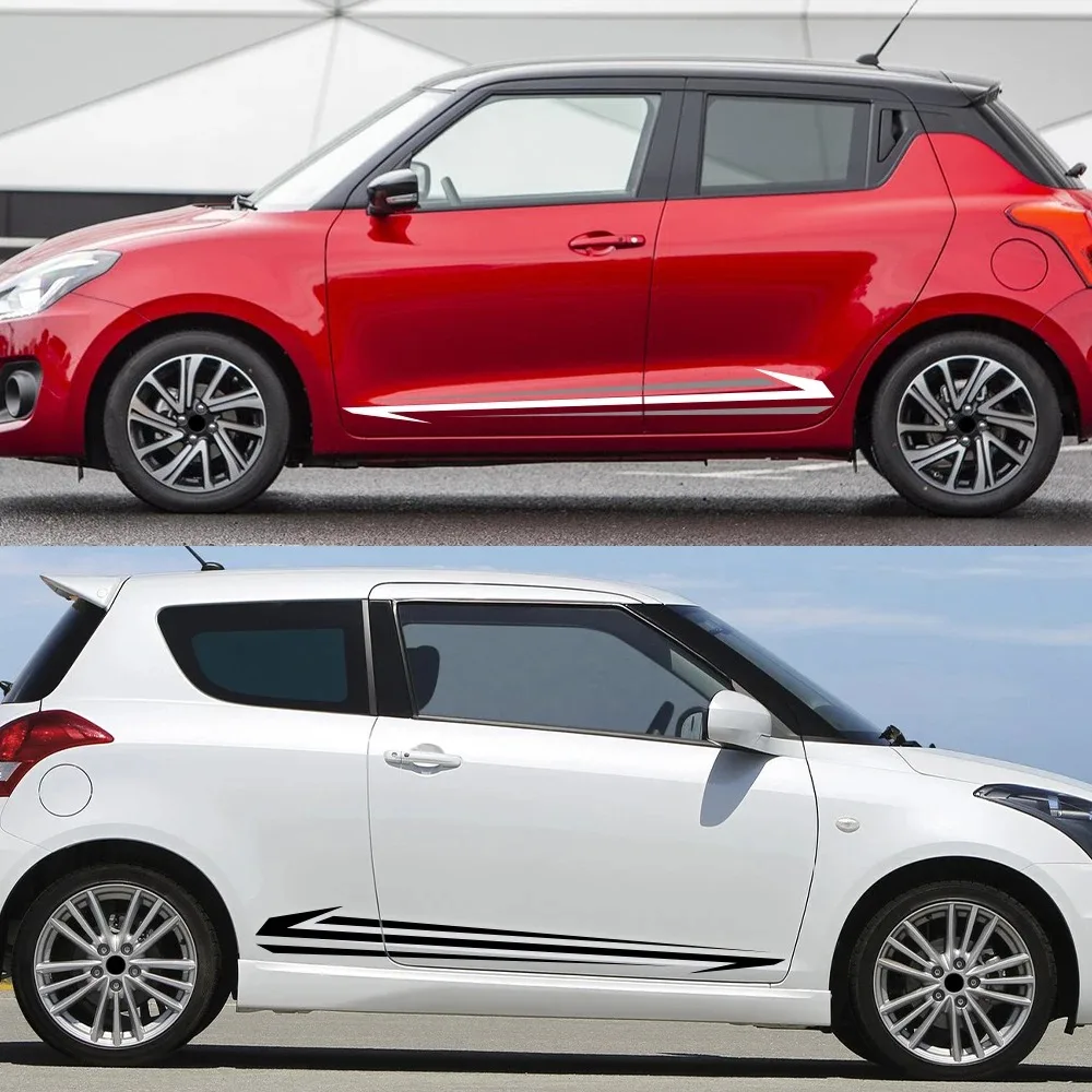 

Car Door Side Stripes Sticker for Suzuki Swift Sport Styling Wraps Decor Decal Auto Graphics Vinyl Film Tuning Accessories