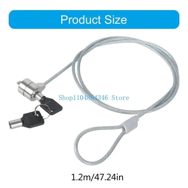 Kunci Laptop Rantai Pengaman Komputer Notebook Kunci Kabel Keamanan Dengan Kunci Kunci Anti-Maling Laptop PC Notebook
