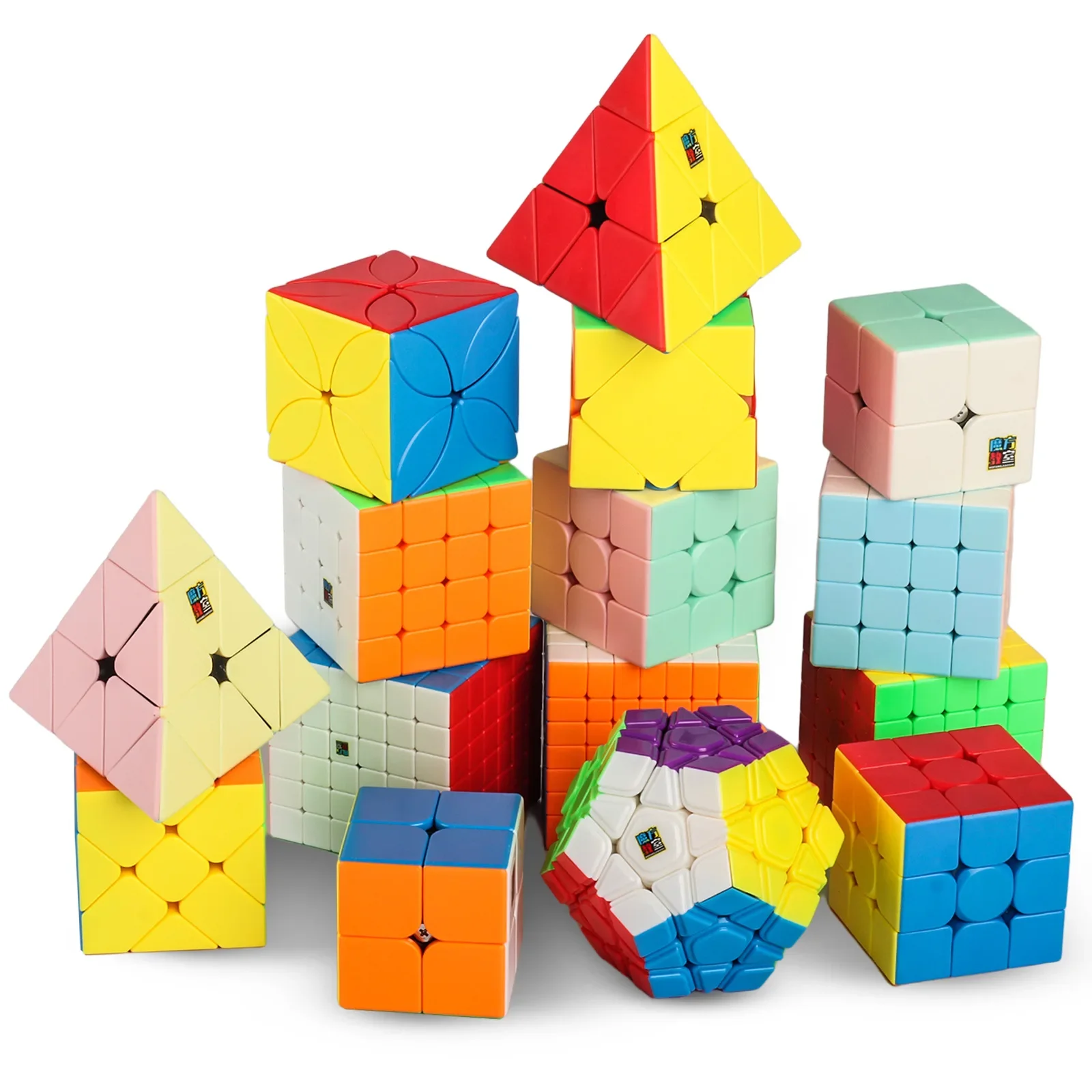 Moyu meilong special-shaped mágikus sebesség Harmadik hatvány stickerless meilong skewb pyraminx professzionális Nyugtalan ember toys cubo magico Puzzle