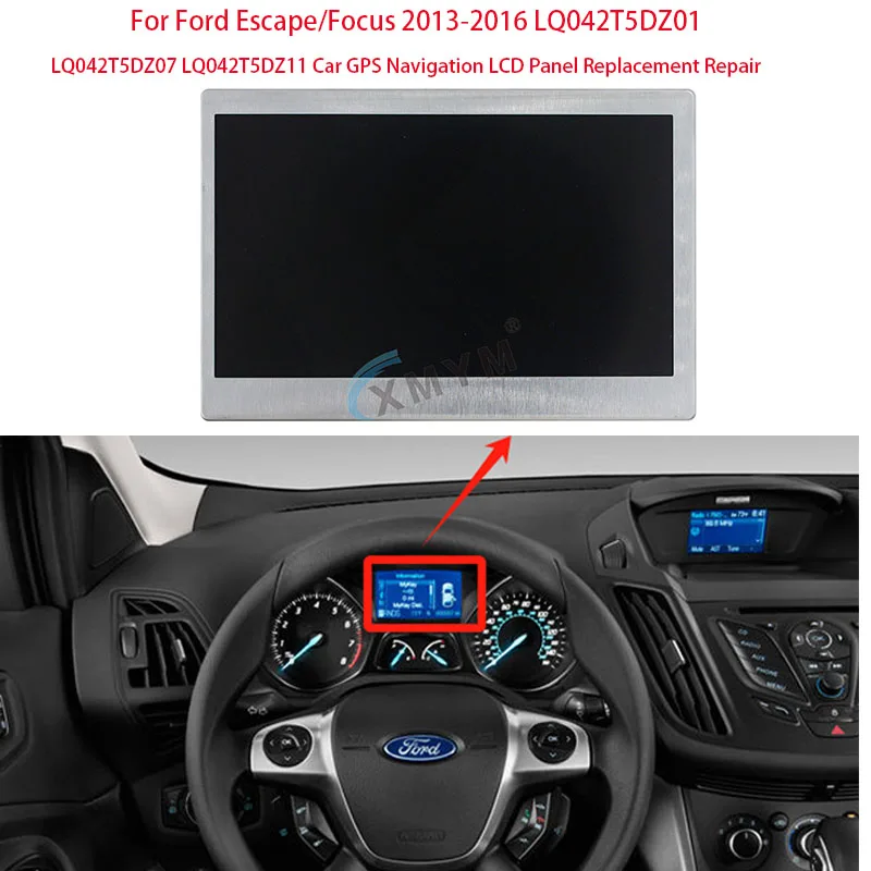 

Для Ford Escape/Focus 2013-2016 LQ042T5DZ01 LQ042T5DZ07 LQ042T5DZ11 Автомобильная GPS-навигация ЖК-панель Замена Ремонт