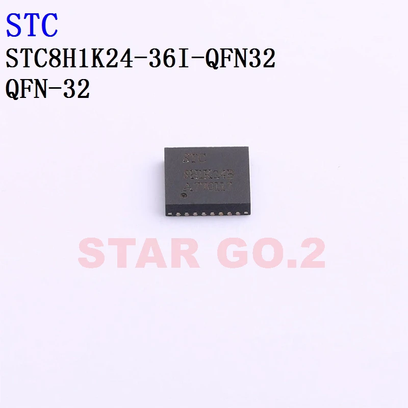 10PCSx STC8H1K24-36I-LQFP32 QFN32 STC Microcontroller