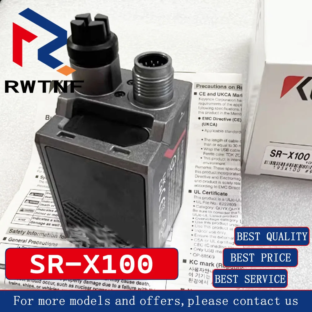 Sensor pembaca kode batang SR-X100 KEYENCE asli baru, 100% stok gudang asli