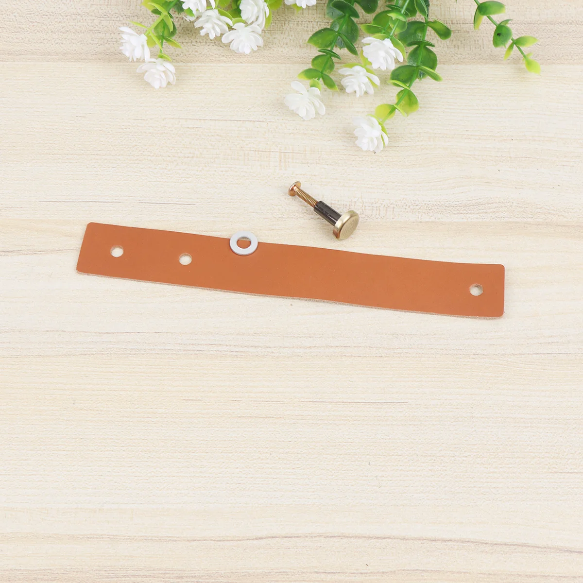 

2Pcs Pull Handle Unique Design Furniture Hardware Durable Easy Install for Cabinet Drawer Wardrobe Light Brown