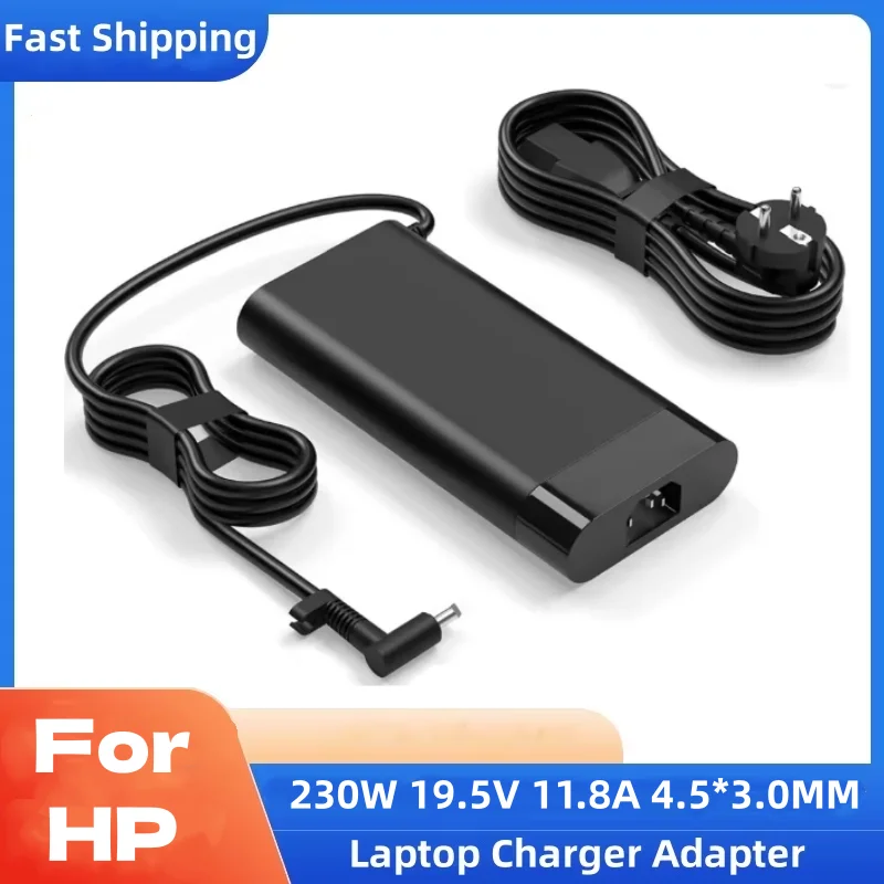 230W 19.5V 11.8A 4.5*3.0MM Laptop Charger For HP Omen 15 16 17 TPN-Q2 Transcend Victus 16 Book Fury 16 G8 G9 G10 Power Adapter