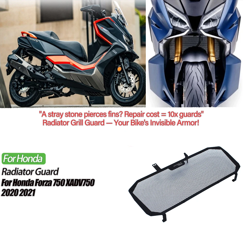 

Motorcycle Water Tank Net Radiator Protection Grille Radiator Guard Cover for Honda XADV 750 Forza 750 2020 2021