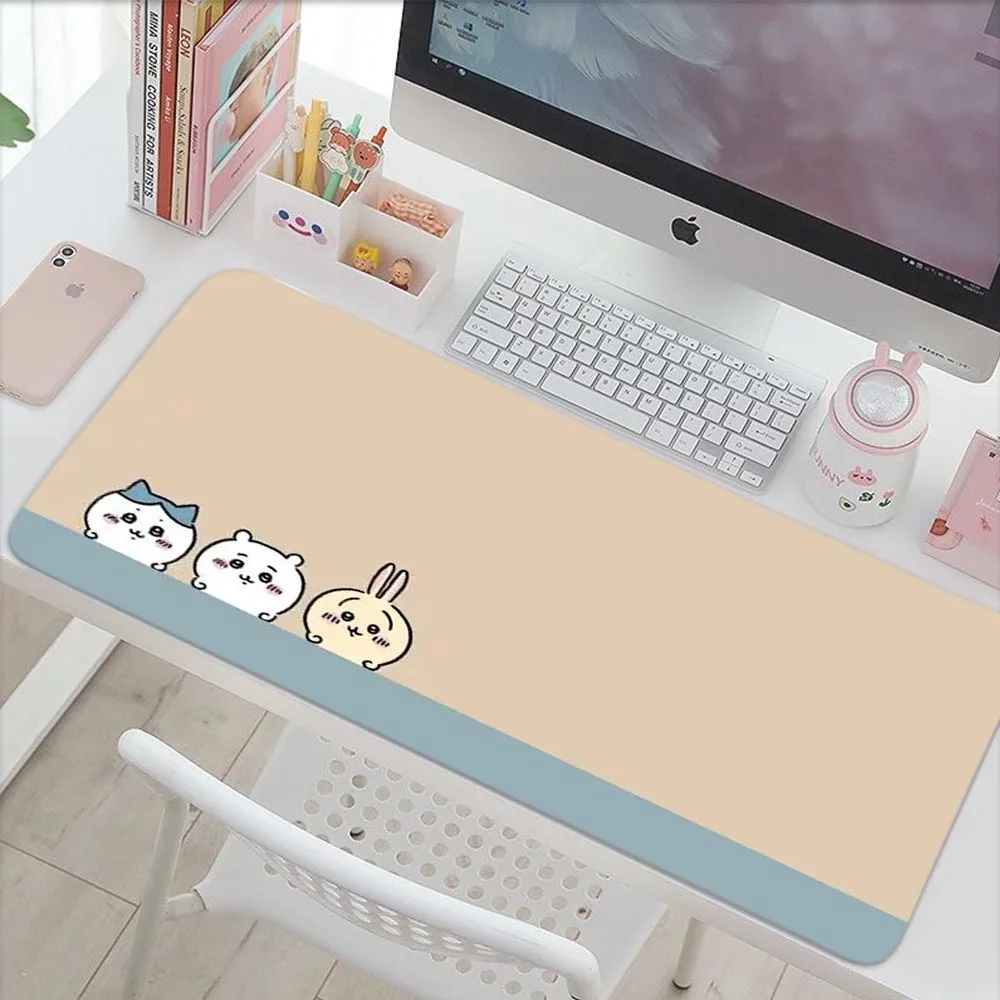 Gaming Accessories Mouse Pad Mousepad Anime Cartoon C-Chiikawas Large Mouse Mat Big Mause Pad Keyboard Computer Gamer Desk Mat