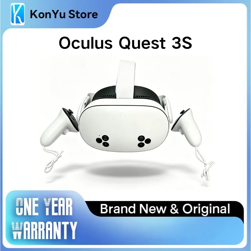Беспроводная VR-гарнитура Oculus Quest 3S 128 ГБ: на 33% больше памяти, вдвое больше графического процессора, 3-месячный срок действия гарантии