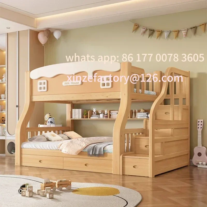 

Customizable Organizer furniture bedroom sets full set bed 150x190cm modern with mattress bed frame with storage adult loftbed