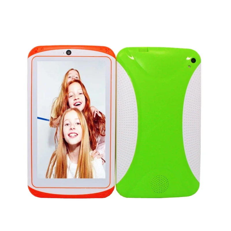Gift Silicon Bracket Case 7 Inch Kid Tablet Android 10 Allwinner A133 Quad Core Dual Camera 1GB+16GB WIFI Bluetooth 3000mAh