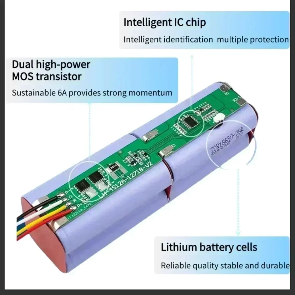 100% Original Robot Battery 1C P1904-4S1P-MM for Xiaomi Mijia Mi Vacuum Cleaner Sweeping Mopping Robot Replacement Battery G1