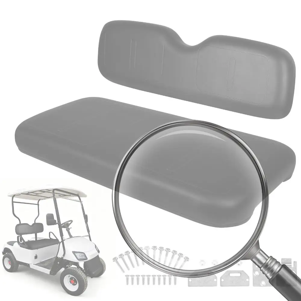 

Replacement Cushion Golf Cart Front Cushion Set for EZGO Medalist TXT (Black)