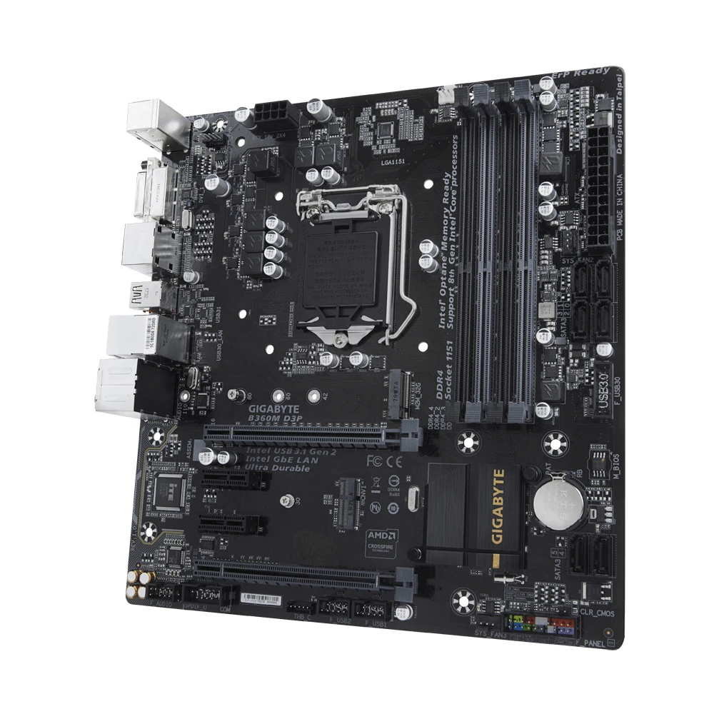 Imagem -02 - Gigabyte-cpu Suporte Motherboard Intel Core i7 i5 I3lga 1151 Ddr4 Dvi-i B360 64 gb 9ª e 8ª Geração B360m D3p