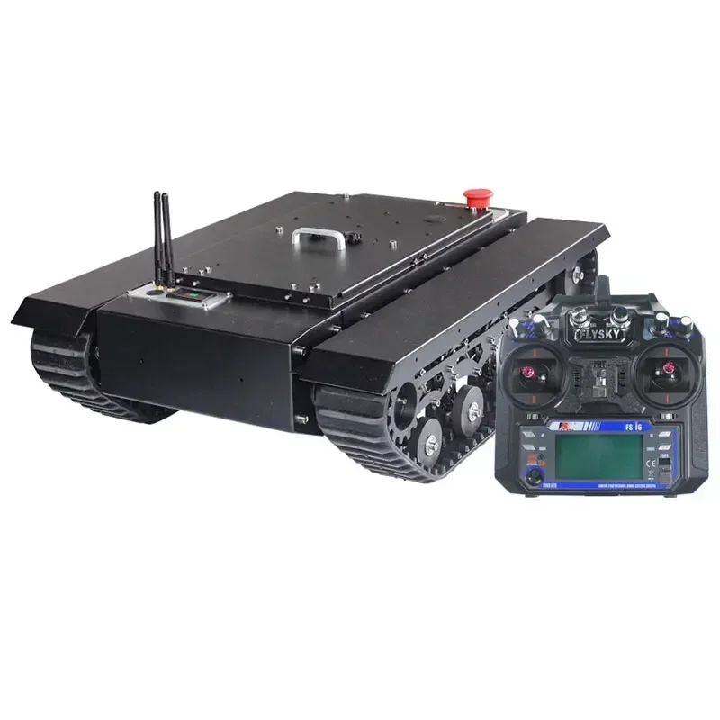 

TR500S Нагрузка 50 кг Собранное вездеходное шасси Резиновый гусеничный бак шасси робота с контроллером