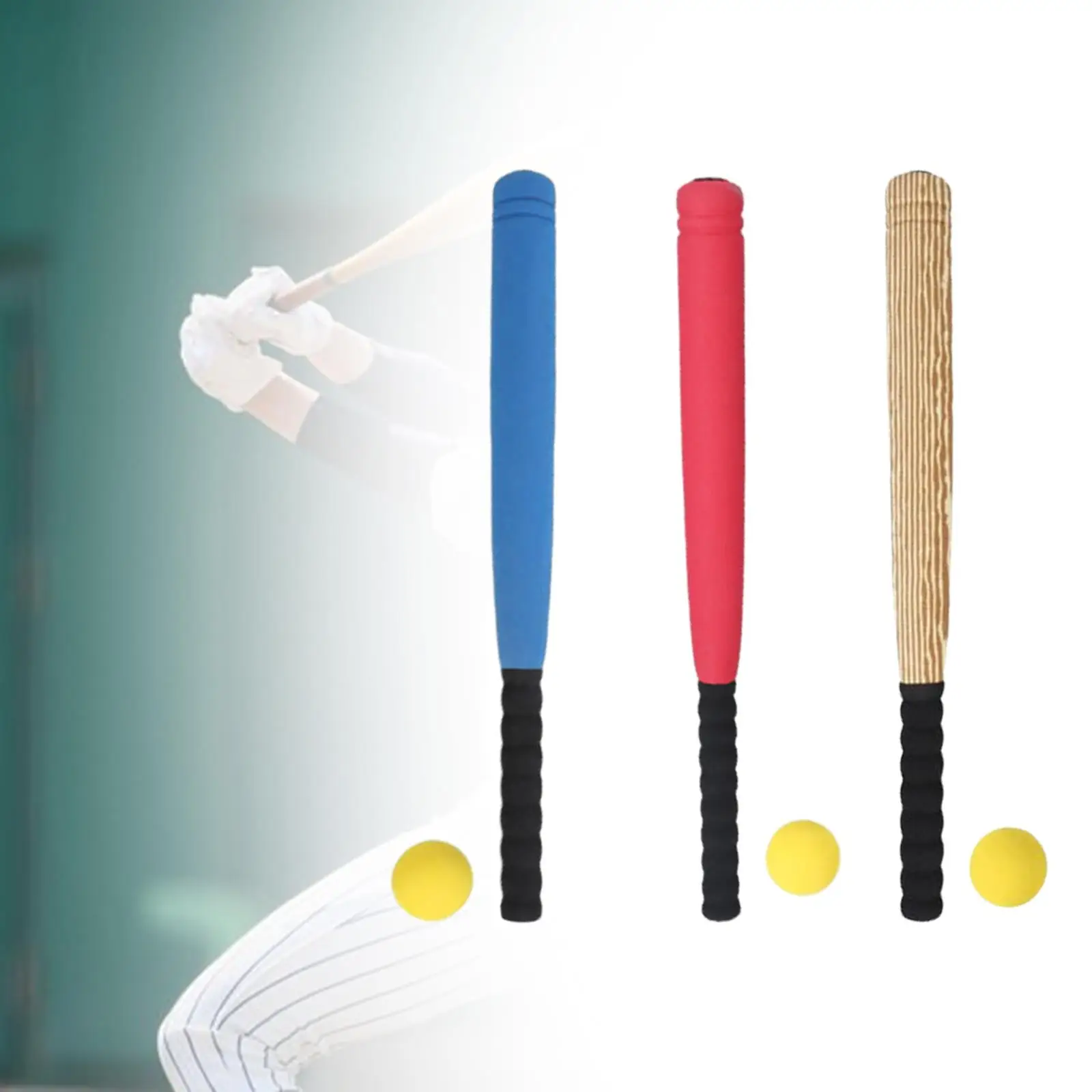 Baseball Bat Ball Set, Baseball Games, 21 inch Kids Baseball Toy Sponge Baseball Bat for Adults