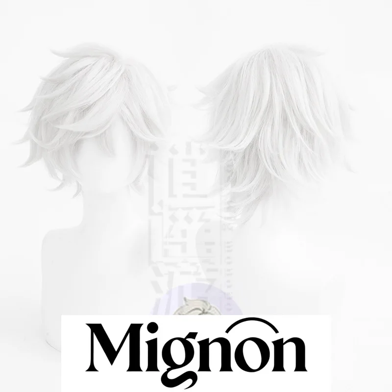 

Hell's Paradise Gabimaru Cosplay Wig White Short Spiky Hair Fluffy Top Halloween Gift