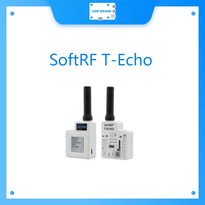 

SoftRF T-Echo NRF52840 LoRa SX1262 433/868/915MHz Wireless Module L76K GPS 1.54 E-Paper BME280 Sensor for Arduino