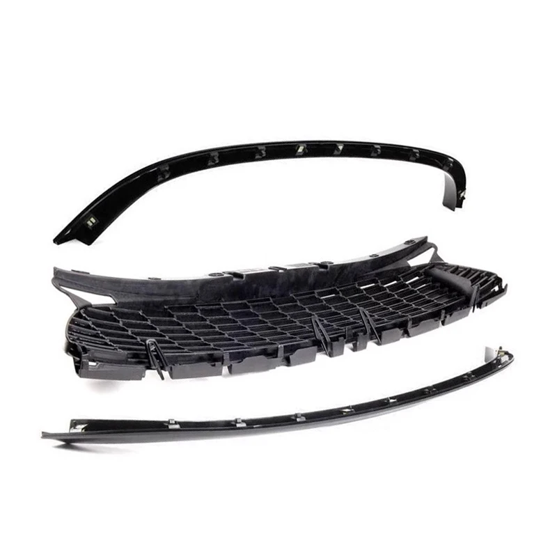 Paraurti A Nido D'ape Griglia Superiore Maglia Esterna Trim Strip Splitter Spoiler Per BMW Mini Cooper R55 R56 R57 R58 R59 2007-2015 JCW Style