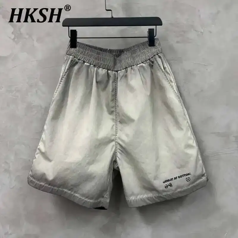 

HKSH Man Tide Нишевый дизайн High Sense потертые потертые шорты Модные повседневные брюки средней длины Персонализированные крутые спортивные капри HK4775