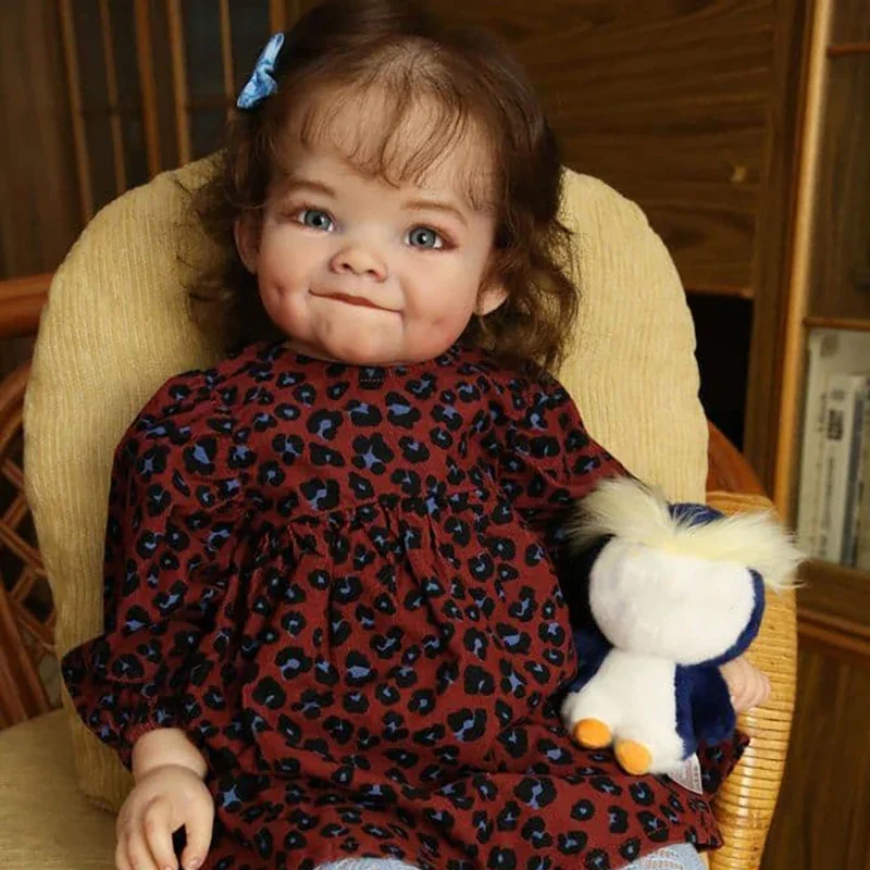 Kit de boneca reborn inacabada e sem pintura de 28 polegadas Raya Lifesize cor fresca peças de boneca de toque macio